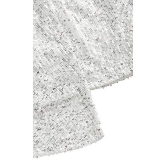 City Chic Womens Silver Sequin Razzle Dress Plus Size XXS or size 12 NWT NYE - Picture 5 of 7